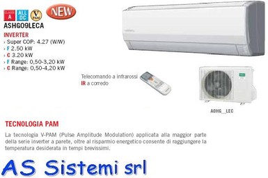 Condizionatore General Fujitsu Split Inverter 12.000 - SOLO FORNITURA